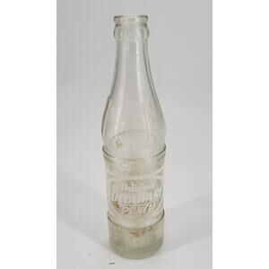 Delicious Delaware PUNCH Clear Glass Bottle White ACL 7 1/2 Fl Oz NO CITY Rare